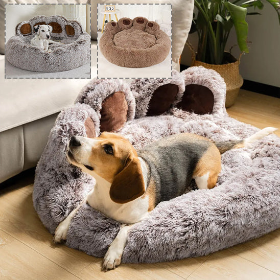 coussin anti stress chien panier moelleux